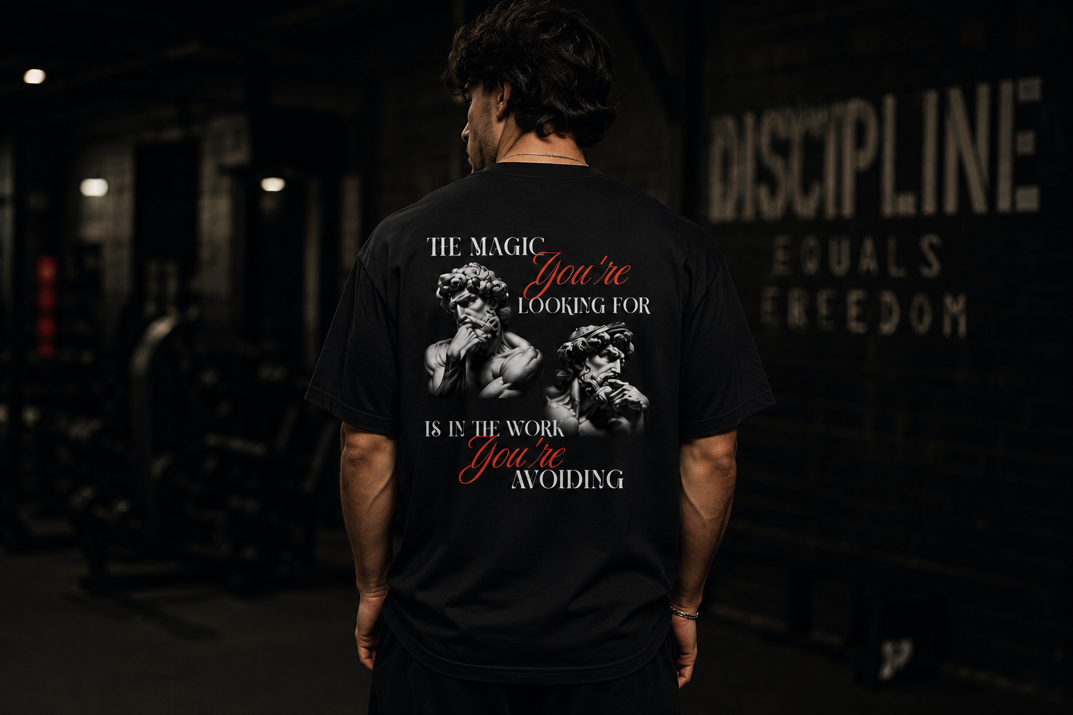 THE MAGIC YOU'RE LOOKING FOR IS IN THE WORK YOU'RE AVOIDING TEE